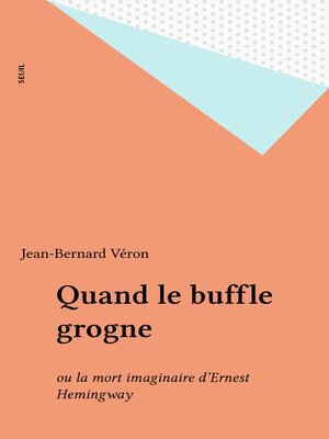 cover image of Quand le buffle grogne